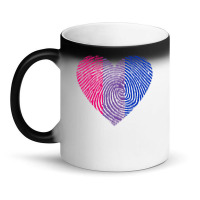 Bisexual Heart Fingerprint Bisexual Pride Month Lgbt Magic Mug | Artistshot