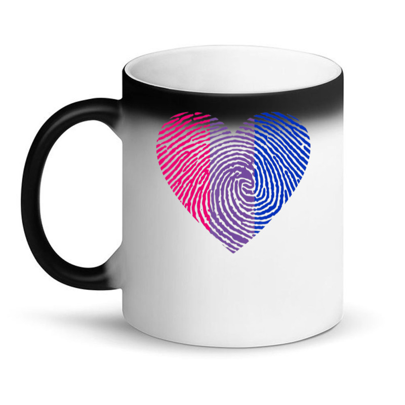 Bisexual Heart Fingerprint Bisexual Pride Month Lgbt Magic Mug by MarkRodriguez | Artistshot