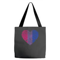 Bisexual Heart Fingerprint Bisexual Pride Month Lgbt Tote Bags | Artistshot