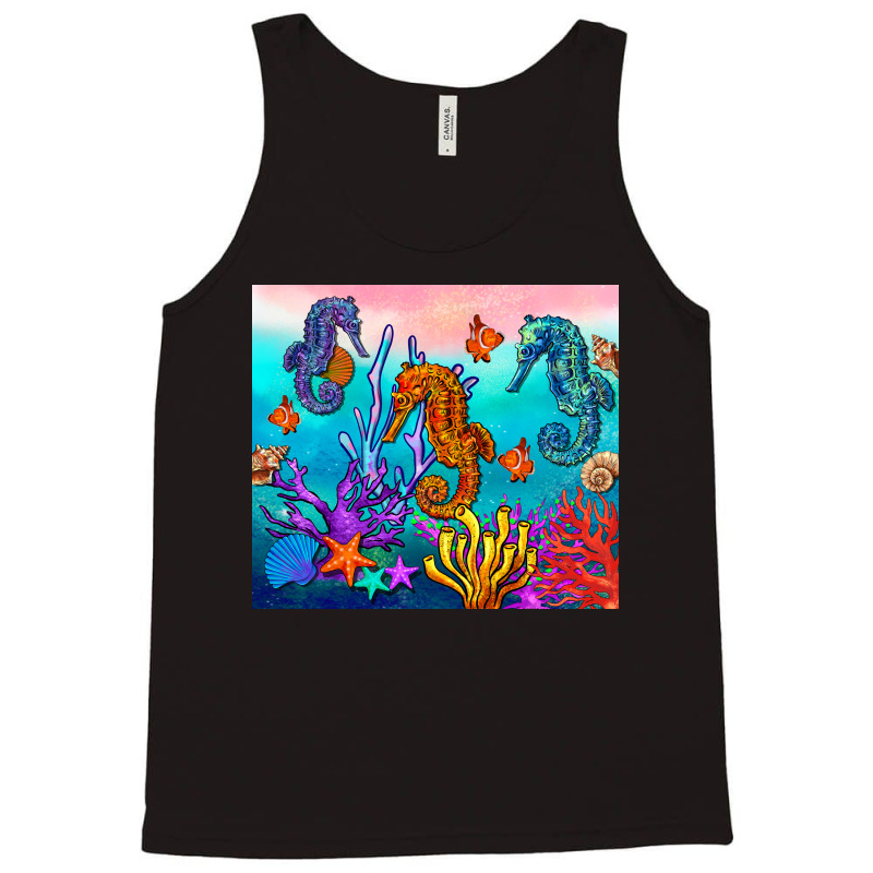 Seahorse Under The Sea Tumbler Tank Top | Artistshot