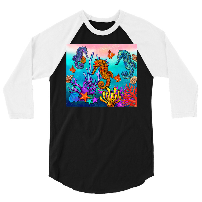 Seahorse Under The Sea Tumbler 3/4 Sleeve Shirt | Artistshot