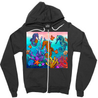 Seahorse Under The Sea Tumbler Zipper Hoodie | Artistshot