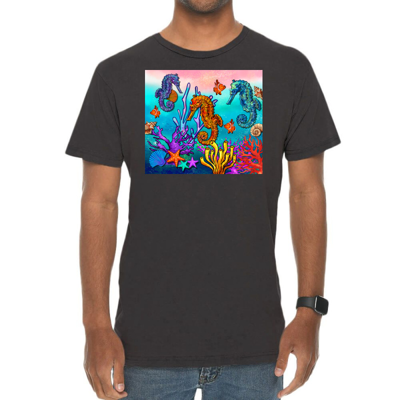 Seahorse Under The Sea Tumbler Vintage T-shirt | Artistshot