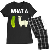 Funny Llama Lover Pun T Shirt What A Dill Llama (dilemma) Women's Pajamas Set | Artistshot