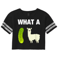 Funny Llama Lover Pun T Shirt What A Dill Llama (dilemma) Scorecard Crop Tee | Artistshot