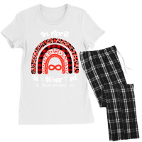 In April We Wear Red Instead Autism People Acceptance T Shirt Women's Pajamas Set | Artistshot