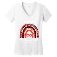 In April We Wear Red Instead Autism People Acceptance T Shirt Women's V-neck T-shirt | Artistshot