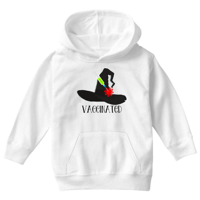 Vaccinated Witch Youth Hoodie by QuickPick09 | Artistshot