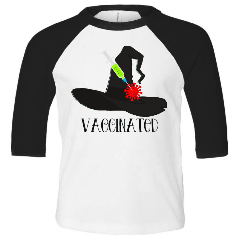 Vaccinated Witch Toddler 3/4 Sleeve Tee by QuickPick09 | Artistshot