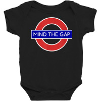 London Souvenir Mind The Gap Underground Tube T Shirt Baby Bodysuit | Artistshot