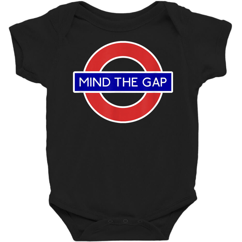 London Souvenir Mind The Gap Underground Tube T Shirt Baby Bodysuit | Artistshot