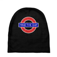 London Souvenir Mind The Gap Underground Tube T Shirt Baby Beanies | Artistshot