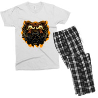 Angry Tiger Men's T-shirt Pajama Set | Artistshot