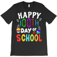 Happy 100th Day Of School Teacher Or Student Costumes Books T Shirt T-shirt | Artistshot