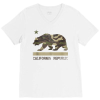 Camouflage California Republic Flag Bear Star Cali La Tshirt Tank Top V-neck Tee | Artistshot