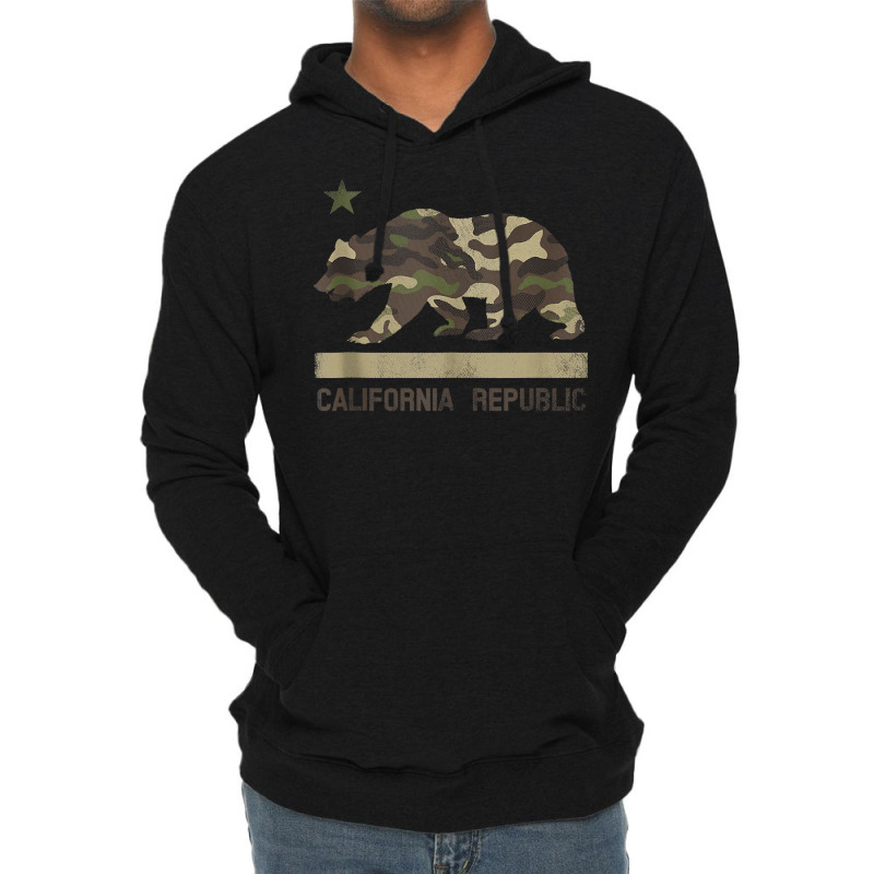 Camouflage California Republic Flag Bear Star Cali La Tshirt Tank Top Lightweight Hoodie by paisleafuscaldo | Artistshot