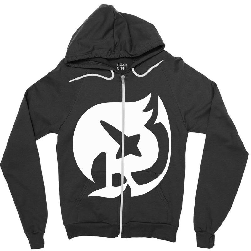 Raven Tail Symbol Zipper Hoodie | Artistshot