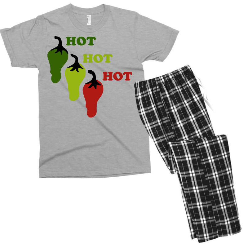 Chili Peppers T  Shirt Hot Hot Hot Chil T  Shirt Men's T-shirt Pajama Set | Artistshot