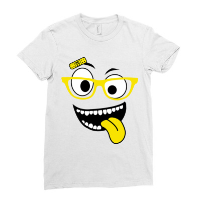 Smile Ladies Fitted T-shirt Designed By Estore
