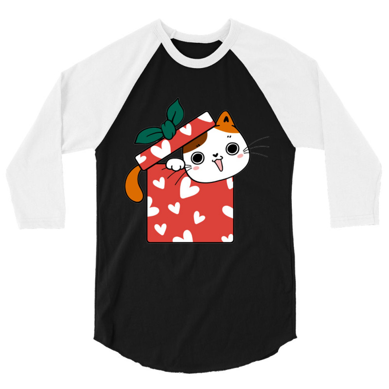 Cat In The Box 3/4 Sleeve Shirt | Artistshot