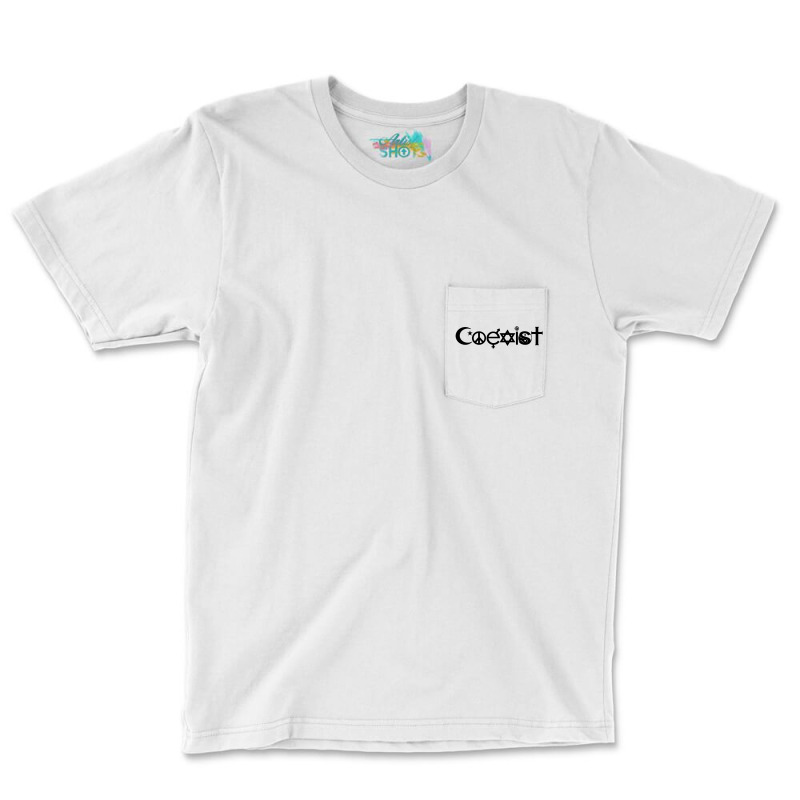 Coexist Symbole1 Pocket T-shirt | Artistshot