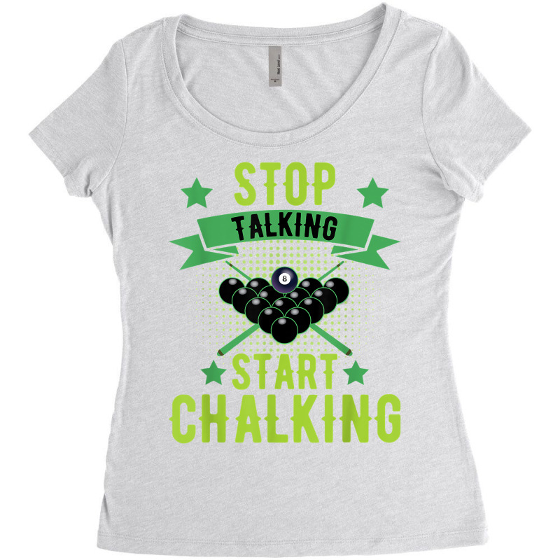 Stop Talking Start Chalking Billard Snooker Pool Cue 8 Ball T Shirt ...