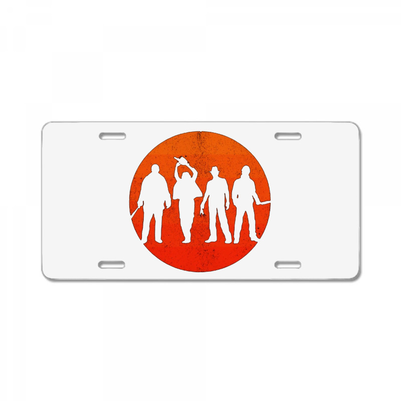 Halloween Friends License Plate | Artistshot