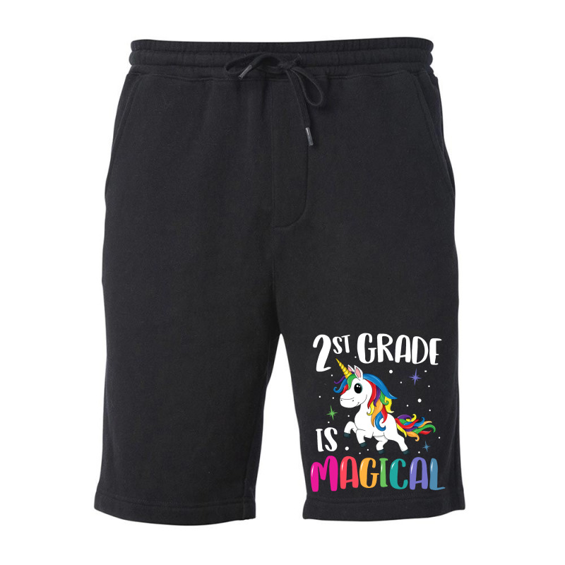 2nd Grade Is Magical Unicorn Back To School Fleece Short | Artistshot