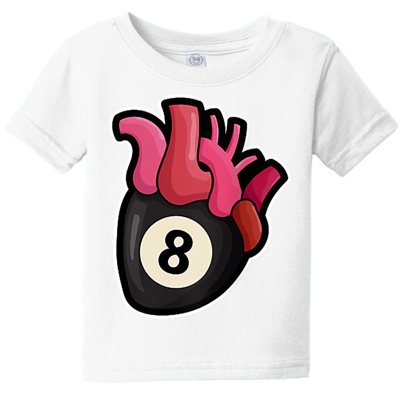 Snooker Pool Heart For A Billiards Player T Shirt Baby Tee | Artistshot