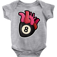 Snooker Pool Heart For A Billiards Player T Shirt Baby Bodysuit | Artistshot