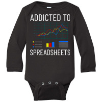 Spreadsheet Calculator Software Budget Templates T Shirt Long Sleeve Baby Bodysuit | Artistshot