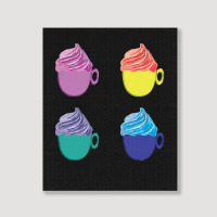 Cool Cup Icecream Dessert Collection T  Shirt Cup Ice Cream Dessert Il Portrait Canvas Print | Artistshot