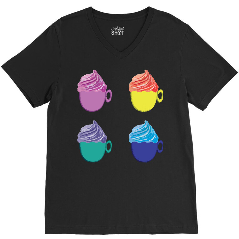 Cool Cup Icecream Dessert Collection T  Shirt Cup Ice Cream Dessert Il V-neck Tee | Artistshot