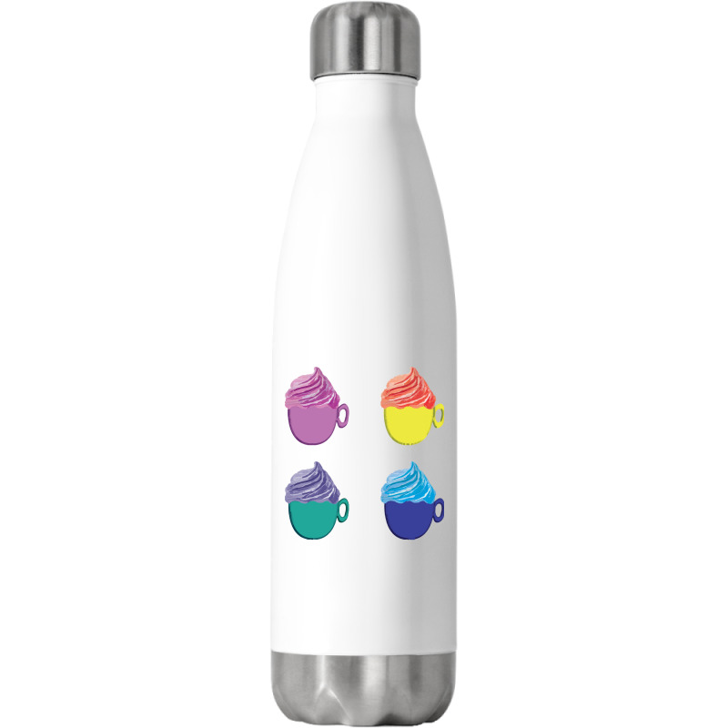 Cool Cup Icecream Dessert Collection T  Shirt Cup Ice Cream Dessert Il Stainless Steel Water Bottle | Artistshot