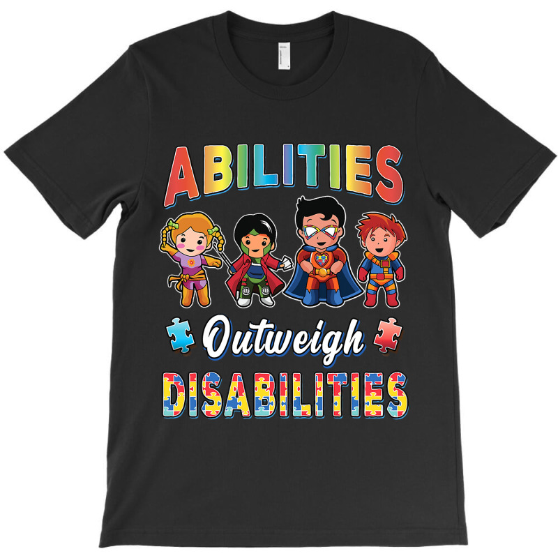 Autism Awareness Boy Abilities Outweigh Disabilities Teacher T Shirt T-Shirt by Binhthai9809 | Artistshot