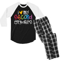 2nd Grade Teacher Shirts I Love My Second Graders Men's 3/4 Sleeve Pajama Set | Artistshot