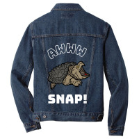 Alligator Snapping Turtle Meme For Men Women Kids Men Denim Jacket | Artistshot