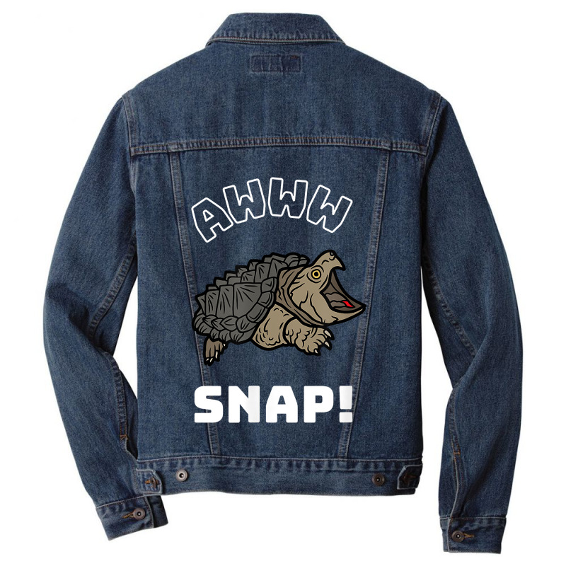 Alligator Snapping Turtle Meme For Men Women Kids Men Denim Jacket | Artistshot