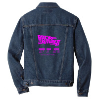 New Back Funny Trend New Gifts Essensial To The Future Ii Future Is He Men Denim Jacket | Artistshot