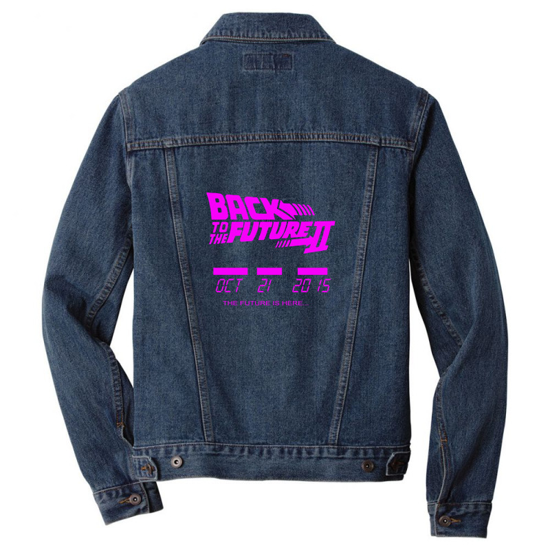 New Back Funny Trend New Gifts Essensial To The Future Ii Future Is He Men Denim Jacket by reka4 | Artistshot