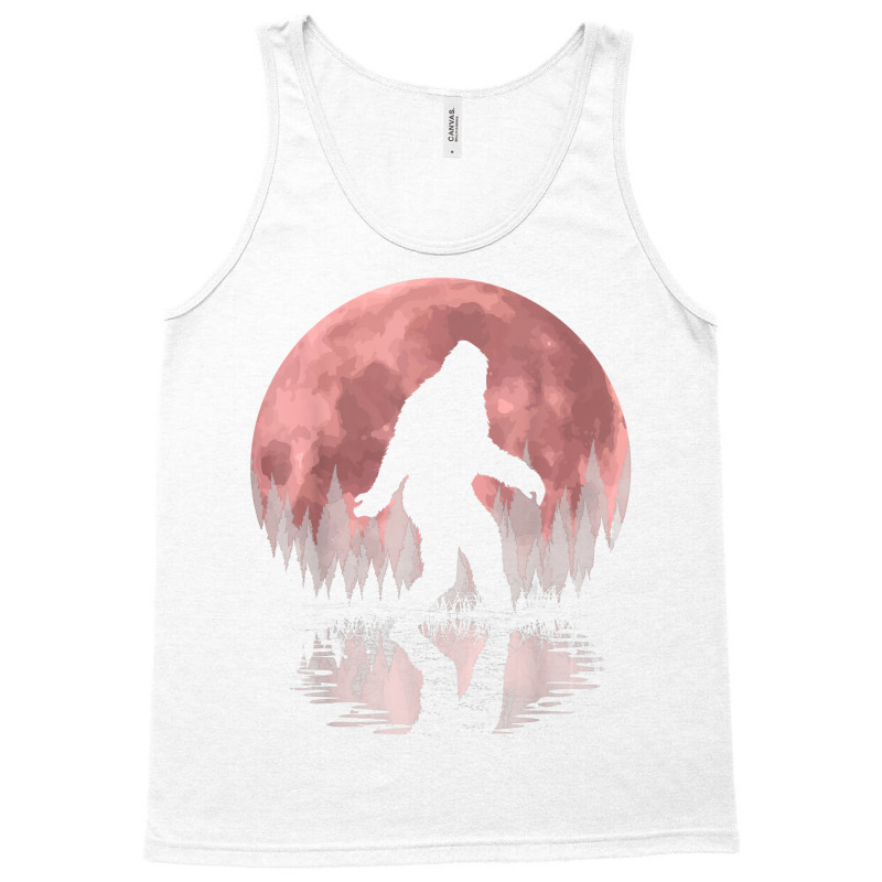 Bigfoot Moon Graphic Night Forest! Cool Sasquatch Men Women T Shirt Tank Top | Artistshot