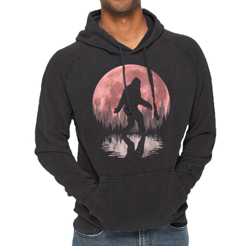 Bigfoot Moon Graphic Night Forest! Cool Sasquatch Men Women T Shirt Vintage Hoodie | Artistshot