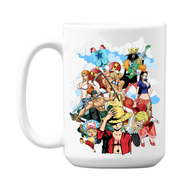 Custom One Piece Anime 15 Oz Coffee Mug By Mounir-art - Artistshot