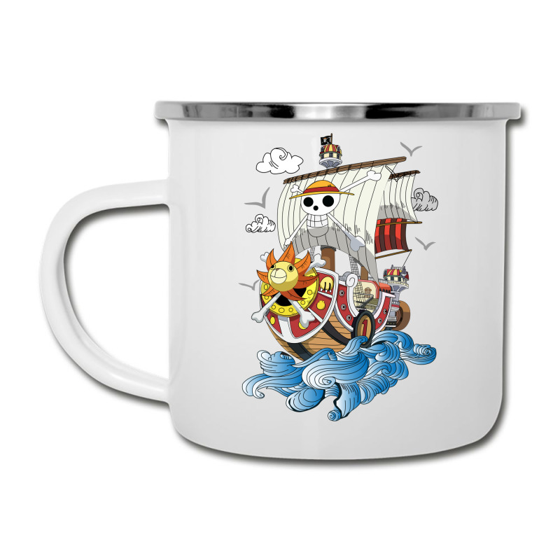 One Piece - Thousand Sunny Pirate Ship Camper Cup. By Artistshot