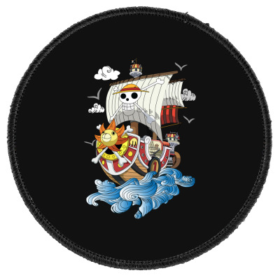 One Piece - Thousand Sunny Pirate Ship Round Patch. By Artistshot