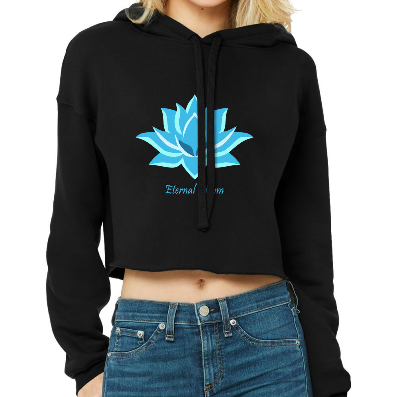 Eternal Bloom Cropped Hoodie by ahnstore | Artistshot