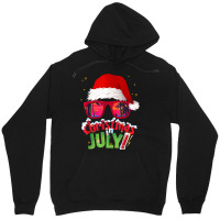 Funny Christmas In July Shirt Summer Santa Sunglasses Xmas T Shirt Unisex Hoodie | Artistshot