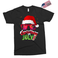 Funny Christmas In July Shirt Summer Santa Sunglasses Xmas T Shirt Exclusive T-shirt | Artistshot