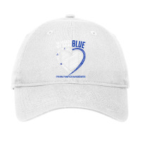 In March We Wear Blue Love Hope Faith Colon Cancer Awareness T Shirt Adjustable Cap | Artistshot