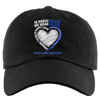 In March We Wear Blue Love Hope Faith Colon Cancer Awareness T Shirt Kids Cap | Artistshot